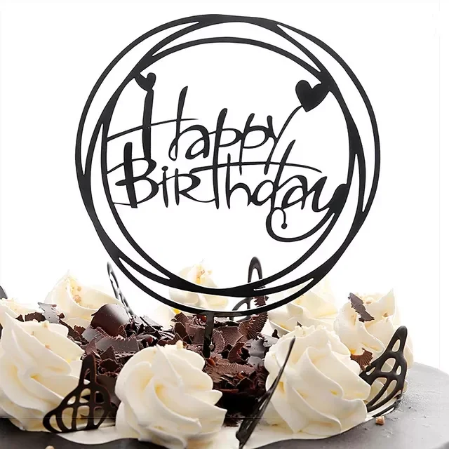 Flowers Cake Topper Happy Birthday Gold Silver Birthday Party Cake Insert Acrylic Cake Decoration Wedding Cakes Dessert Decor
Flowers Cake Topper Happy Birthday Gold Silver Birthday Party Cake Insert Acrylic Cake Decoration Wedding Cakes Dessert Decor