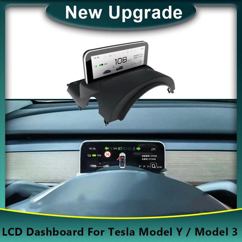 4.6 inch Car LCD Cluster instrument multimedia dashboard Modification Mulitmedia Panel For Tesla Model Y/ Model 3
4.6 inch Car LCD Cluster instrument multimedia dashboard Modification Mulitmedia Panel For Tesla Model Y/ Model 3