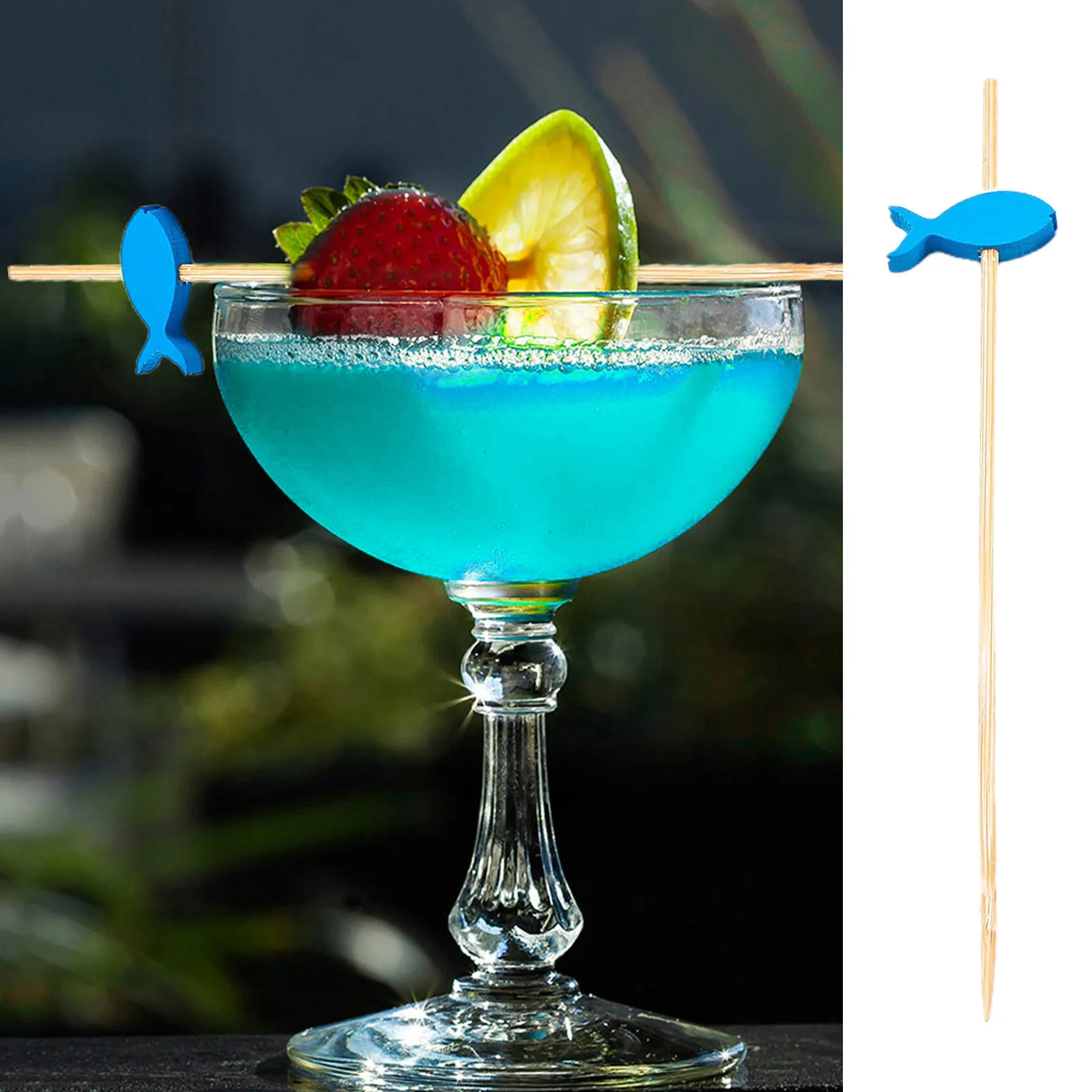 Tableware Cocktail Picks Party Picks 12cm/4.7inch Appetizer Picks Blue Fish Disposable Bamboo Durable Exquisite
Tableware Cocktail Picks Party Picks 12cm/4.7inch Appetizer Picks Blue Fish Disposable Bamboo Durable Exquisite