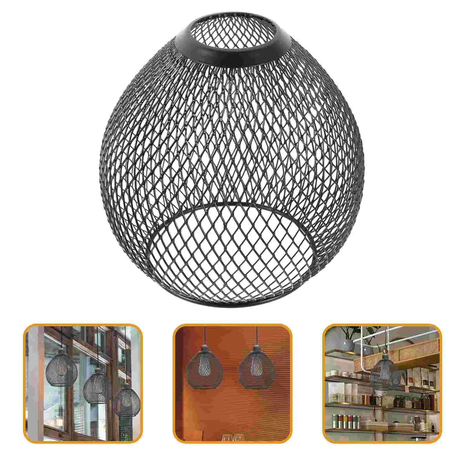 Metal Wire Lamp Cage Wrought Iron Hollow Lampshade Retro Decor Shades Replacement
Metal Wire Lamp Cage Wrought Iron Hollow Lampshade Retro Decor Shades Replacement
