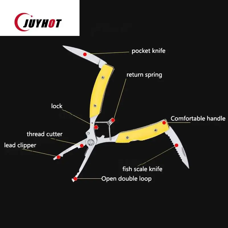 Multifunction Fishing Plier Scissor Braid Line Lure Cutter Hook Remover Tool Cutting Fish Use Tongs Scissors Fishing Tackle
Multifunction Fishing Plier Scissor Braid Line Lure Cutter Hook Remover Tool Cutting Fish Use Tongs Scissors Fishing Tackle