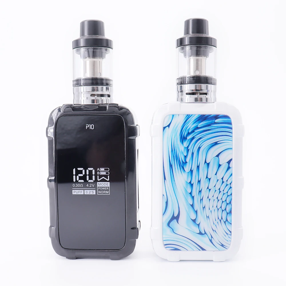 

Smoking Smoke Pen 120w Vape Mod Kit Huge Vapor 120w Box Mods Built-in 2200mah Battery E Cigarette Electronic Cigarette Vaporizer