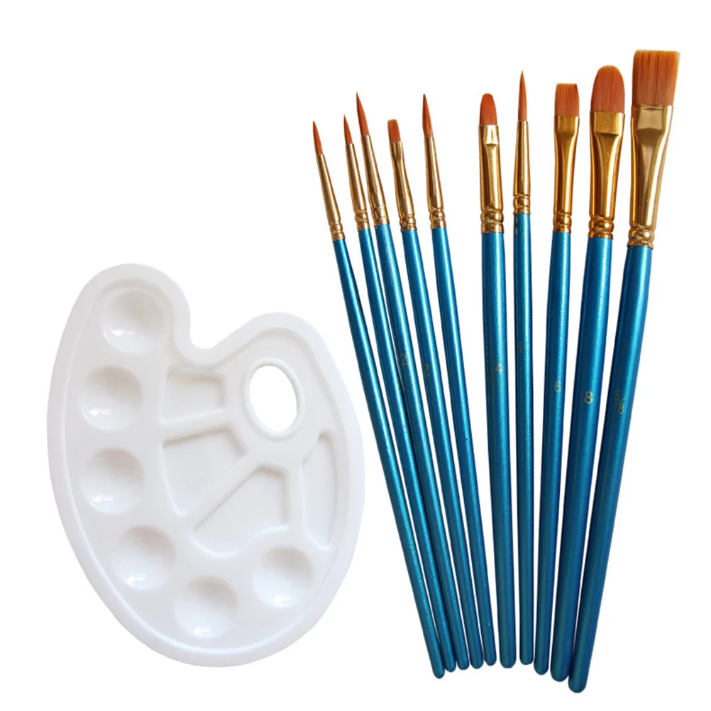 10 in 1 Painting Brushes Set Art Functional Gouache Oil Watercolor Drawing Tool Line Drawing Tool with 2 PCS Color
10 in 1 Painting Brushes Set Art Functional Gouache Oil Watercolor Drawing Tool Line Drawing Tool with 2 PCS Color