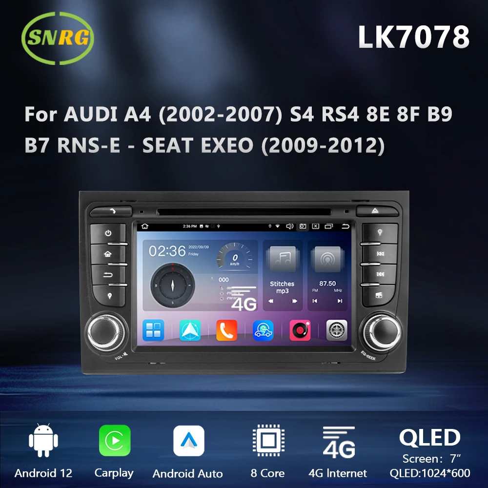 Автомагнитола SNRG 2 Din Android для Audi A4 S4 RS4 B9 B7 SEAT EXEO Bluetooth Автомобильный звук 2 Din DVD мультимедийный стерео приемник
Автомагнитола SNRG 2 Din Android для Audi A4 S4 RS4 B9 B7 SEAT EXEO Bluetooth Автомобильный звук 2 Din DVD мультимедийный стерео приемник
