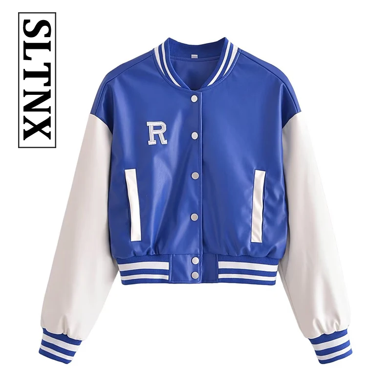 SLTNX 2022 Autumn Women Panelled Tracksuit Long Sleeve Street Letter Baseball Uniform Loose Jackets Female Casual Sport Coat
SLTNX 2022 Autumn Women Panelled Tracksuit Long Sleeve Street Letter Baseball Uniform Loose Jackets Female Casual Sport Coat