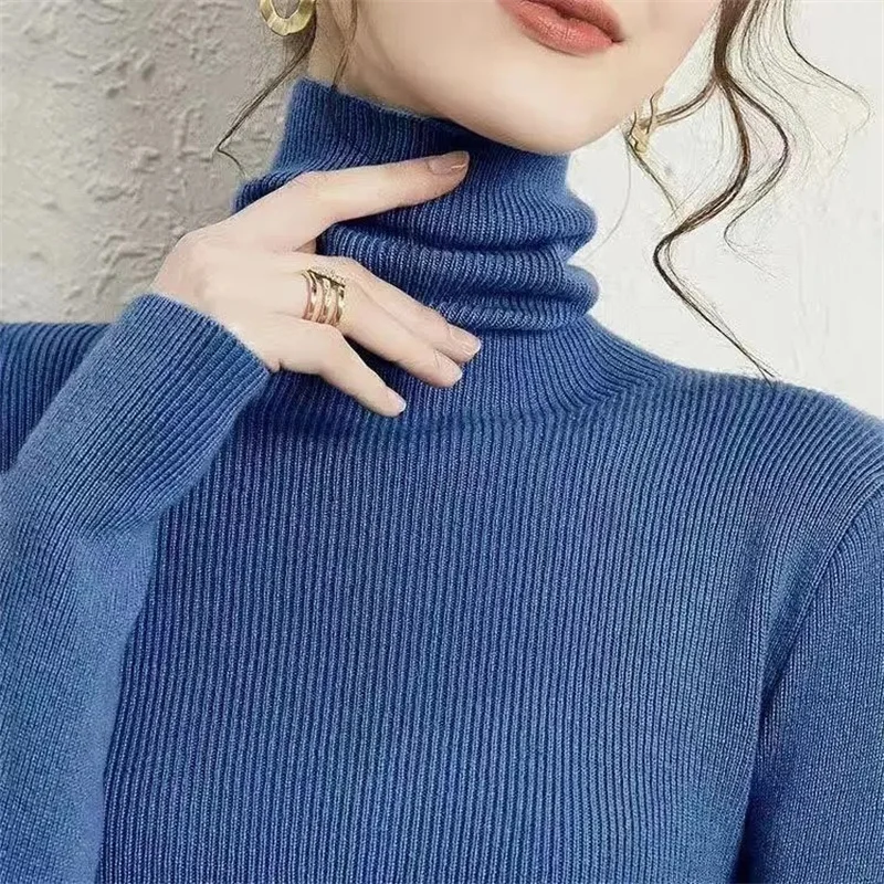 Korean Fashion Women Turtleneck Pullover Fall/winter 2022 New Cashmere Sweater Pure Color Casual Long-sleeved Loose Pullover
Korean Fashion Women Turtleneck Pullover Fall/winter 2022 New Cashmere Sweater Pure Color Casual Long-sleeved Loose Pullover