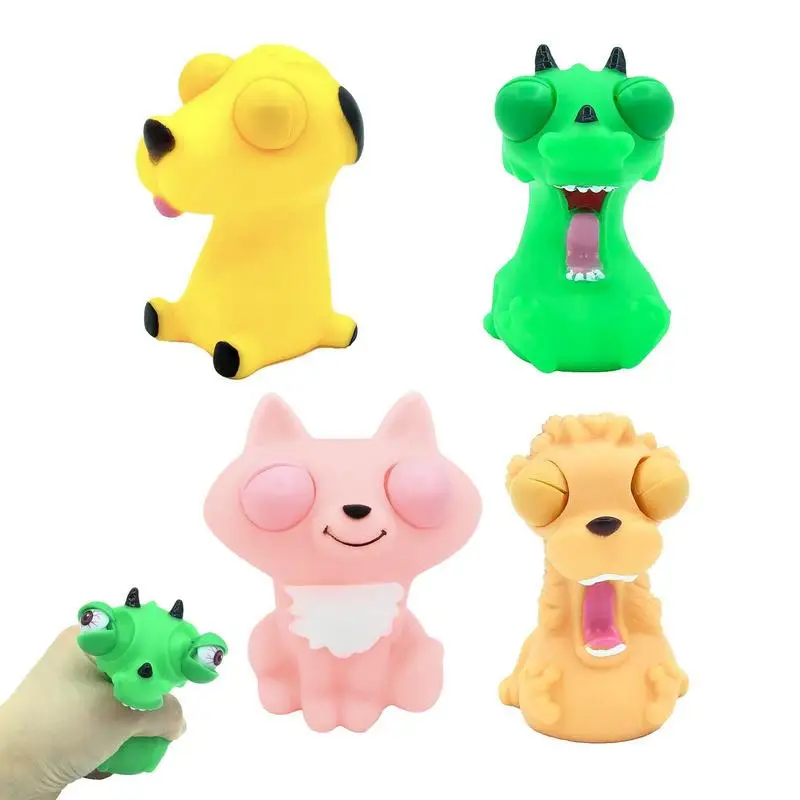 Out Eyes Animal Squeeze Toys Set Of 4 Blasting Eye Toys Small Dogs Cats Cartoon Antistress Toys Kawaii Stress Relief Dolls Party
Out Eyes Animal Squeeze Toys Set Of 4 Blasting Eye Toys Small Dogs Cats Cartoon Antistress Toys Kawaii Stress Relief Dolls Party