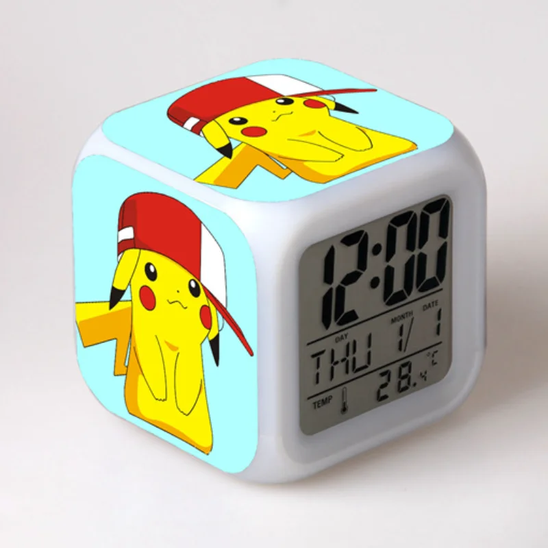 Pikachu Alarm Square Clock Kawaii Cartoon Anime Discoloration Student Children Desktop Bedroom LED Display Creative Decoration
Pikachu Alarm Square Clock Kawaii Cartoon Anime Discoloration Student Children Desktop Bedroom LED Display Creative Decoration