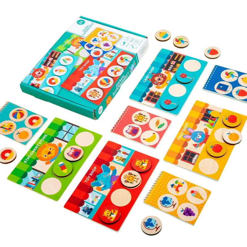 Animal Shop Sorting Memory Board Game for Children Early Education Interactive Wooden Toys Montessori Thinking Toy for Toddlers
Animal Shop Sorting Memory Board Game for Children Early Education Interactive Wooden Toys Montessori Thinking Toy for Toddlers
