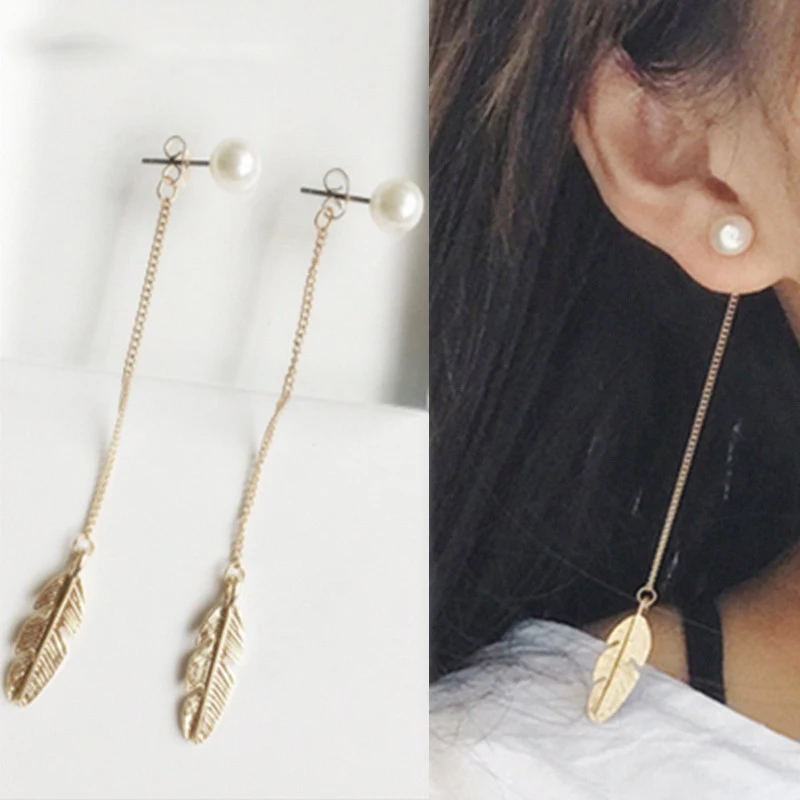 Delicate Pendant Pendant Wings Feather Chain Long Tassel Earrings Women Pearl Wedding Jewelry
Delicate Pendant Pendant Wings Feather Chain Long Tassel Earrings Women Pearl Wedding Jewelry