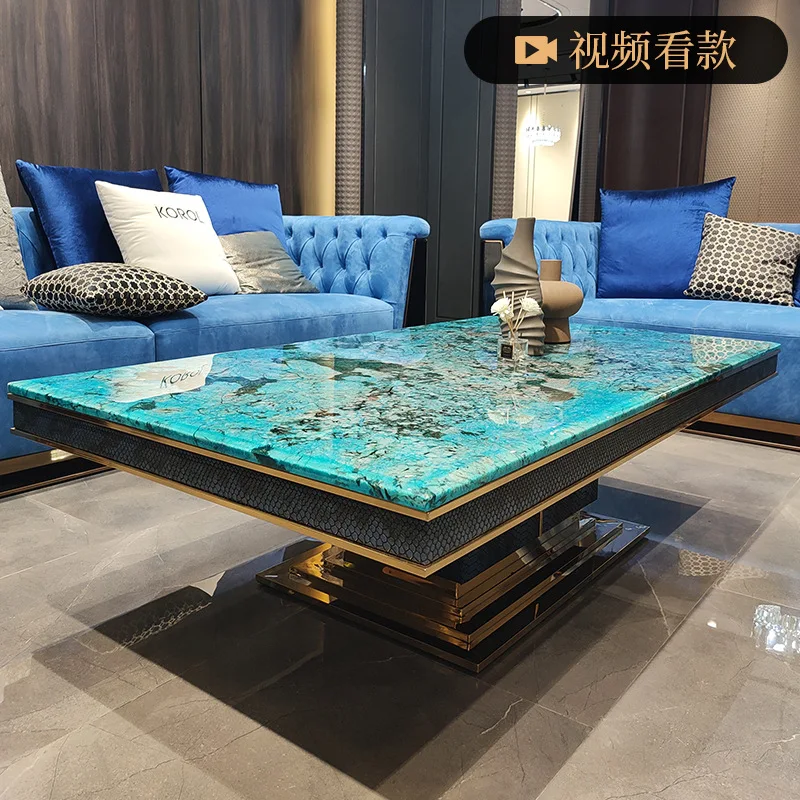 Gaoding blue luxury stone Pasha TV cabinet coffee table high-end frosted leather sofa furniture whole house matching
Gaoding blue luxury stone Pasha TV cabinet coffee table high-end frosted leather sofa furniture whole house matching