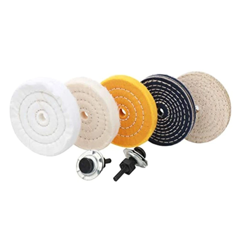 2022 New 7 Pcs 4" Buffing Wheel Soft Belt with 2 Sets of 1/4" Shank Sanding Discs Wheel Polishing Buffing Pads for Paint Wood
2022 New 7 Pcs 4" Buffing Wheel Soft Belt with 2 Sets of 1/4" Shank Sanding Discs Wheel Polishing Buffing Pads for Paint Wood