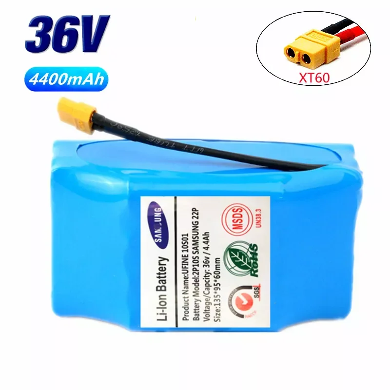 18650 2p10s 36V Battery Pack 4400mAh Rechargeable Lithium ion Batterie for Electric Self Balancing Scooter HoverBoard Unicycle
18650 2p10s 36V Battery Pack 4400mAh Rechargeable Lithium ion Batterie for Electric Self Balancing Scooter HoverBoard Unicycle