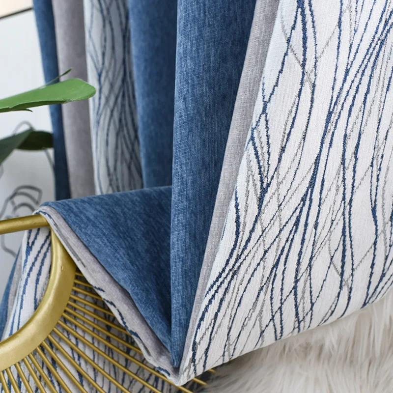 Chenille curtains living room dining room bedroom stitching light luxury jacquard custom blackout modern simplicity
Chenille curtains living room dining room bedroom stitching light luxury jacquard custom blackout modern simplicity