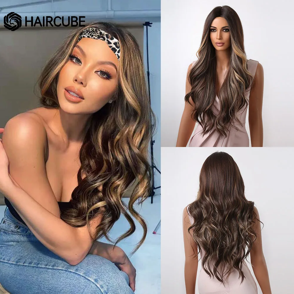 Парики HAIRCUBE Синтетические длинные волнистые женские, термостойкие искусственные волосы для повседневного использования, средней части, для косплея, блонд, медь 
Парики HAIRCUBE Синтетические длинные волнистые женские, термостойкие искусственные волосы для повседневного использования, средней части, для косплея, блонд, медь