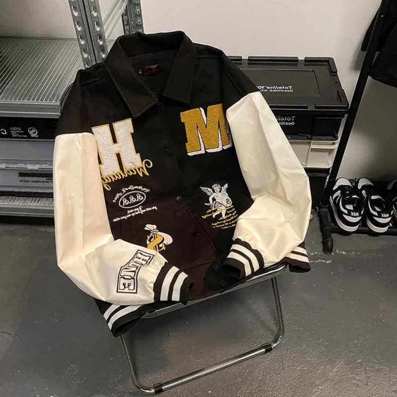 Korean version of fashion fong embroidered baseball suit men autumn winter loose plankton handsome jacket jacket
Korean version of fashion fong embroidered baseball suit men autumn winter loose plankton handsome jacket jacket