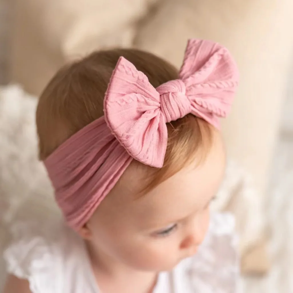 Baby Girls Bow Headband Children's Elastic Cable Knit Nylon Bohemian Kids Hair Accessories Newborn Headwear Baby No Harm To Skin
Baby Girls Bow Headband Children's Elastic Cable Knit Nylon Bohemian Kids Hair Accessories Newborn Headwear Baby No Harm To Skin