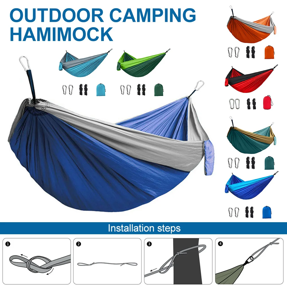 Ultralight Outdoor Nylon Camping Hammock Portable Double Hammock Sleep Swing Tree Hanging Bed For Backyard Hiking Travel
Ultralight Outdoor Nylon Camping Hammock Portable Double Hammock Sleep Swing Tree Hanging Bed For Backyard Hiking Travel