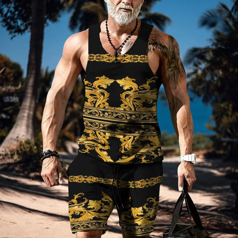 Spring / Summer 2022 Men's Loose Retro Sleeveless Vest Sports Beach Pants Casual Fashion Two Piece Set
Spring / Summer 2022 Men's Loose Retro Sleeveless Vest Sports Beach Pants Casual Fashion Two Piece Set
