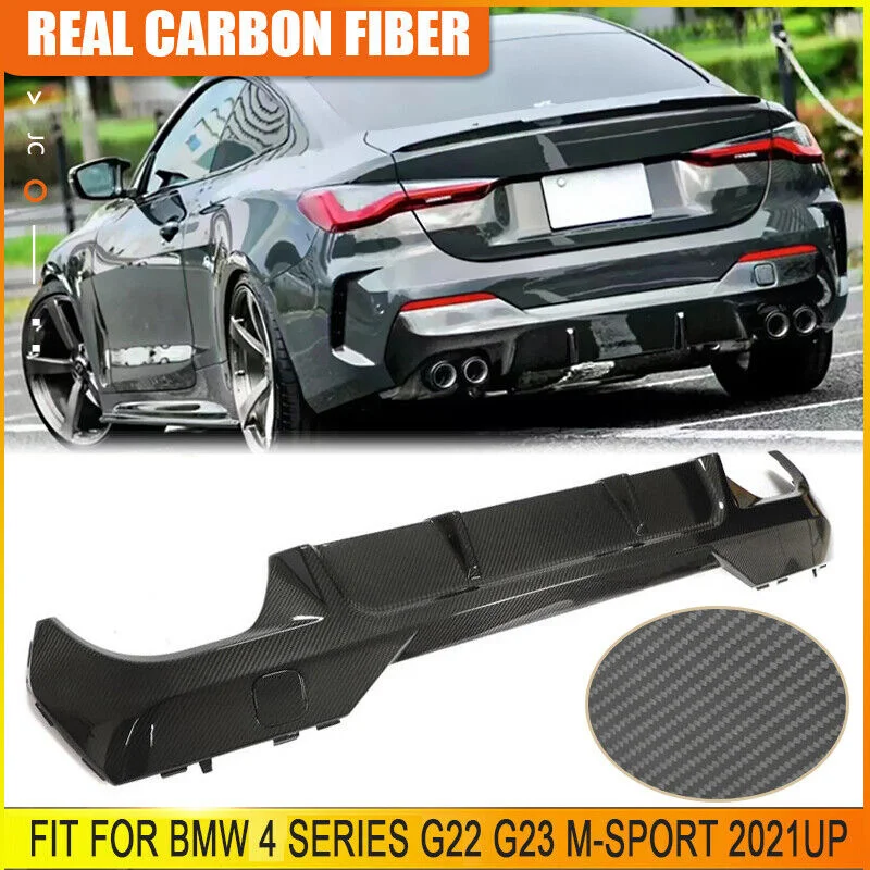 Dry Carbon Rear Bumper Diffuser Lip Fit For BMW 4 Series G22 G23 M-SPORT 2021UP
Dry Carbon Rear Bumper Diffuser Lip Fit For BMW 4 Series G22 G23 M-SPORT 2021UP