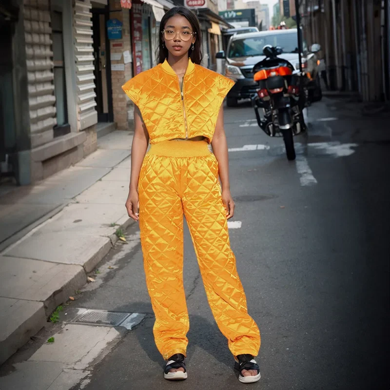 Adogirl 2023 Autumn Winter New Women Zipper Sleeveless Crop Vest Top + Pants 2 Pieces Set Temperament Commuting Casual Outfit
Adogirl 2023 Autumn Winter New Women Zipper Sleeveless Crop Vest Top + Pants 2 Pieces Set Temperament Commuting Casual Outfit