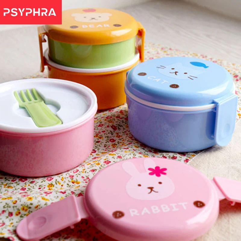 Cute Animal Lunch Box Japanese Double-layer Round Mini Bento Box Children's Fruit Box Snack Box Microwave Kids Lunch Box
Cute Animal Lunch Box Japanese Double-layer Round Mini Bento Box Children's Fruit Box Snack Box Microwave Kids Lunch Box