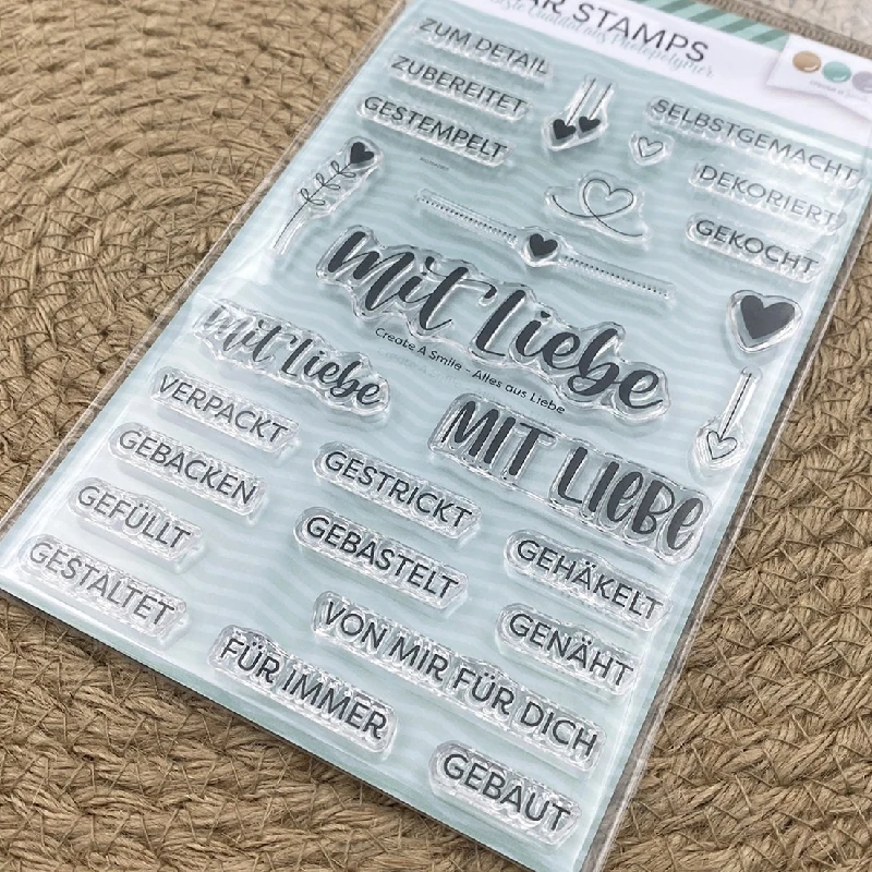 2023 New Arrival German Love Transparent Clear Silicone Stamp/Seal for DIY Scrapbooking/photo album Decorative clear stamp
2023 New Arrival German Love Transparent Clear Silicone Stamp/Seal for DIY Scrapbooking/photo album Decorative clear stamp