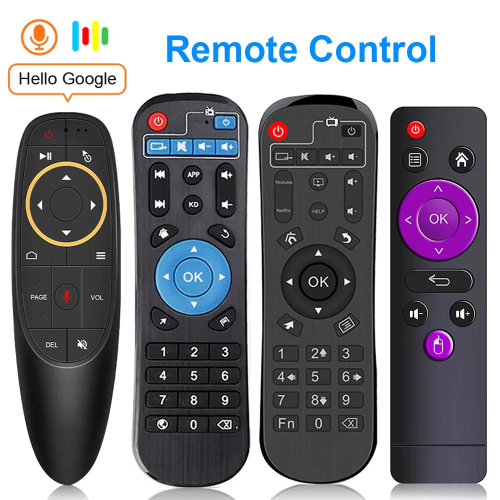 Wireless Air Remote Control Voice Set Top Box Controller 2.4G Gyro More than 10M Learning Microphone For Android TV Box
Wireless Air Remote Control Voice Set Top Box Controller 2.4G Gyro More than 10M Learning Microphone For Android TV Box