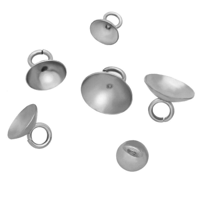 50pcs 6/8/10MM Stainless Steel CAP CONNECTOR CLASP for DIY GLASS GLOBE VIALS BOTTLES BEAD Lid Jewelry Fittings
50pcs 6/8/10MM Stainless Steel CAP CONNECTOR CLASP for DIY GLASS GLOBE VIALS BOTTLES BEAD Lid Jewelry Fittings
