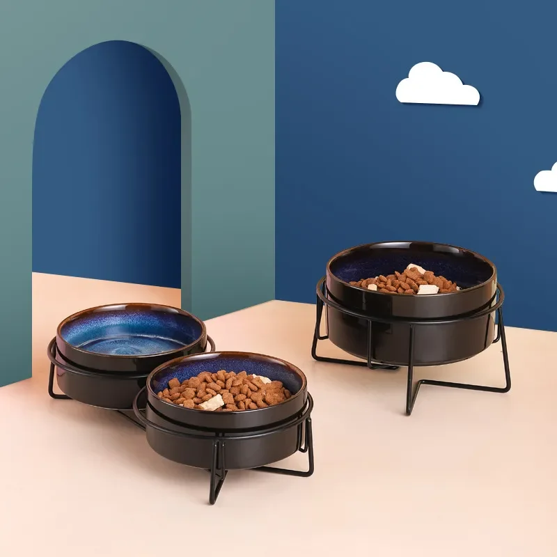 Double Cat Food Bowls with Iron Stand Starry Pet Feeding Bowl Small Puppy Dog Water Eat Accessories Cats Protect Cervical Spine
Double Cat Food Bowls with Iron Stand Starry Pet Feeding Bowl Small Puppy Dog Water Eat Accessories Cats Protect Cervical Spine