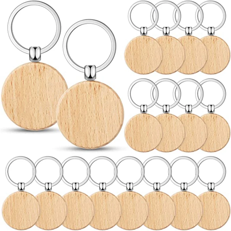 50 Pieces Blank Wooden Key Tag Key Engraving Blanks Unfinished Wood Keychain Key Ring Key Tags for DIY Crafts Round
50 Pieces Blank Wooden Key Tag Key Engraving Blanks Unfinished Wood Keychain Key Ring Key Tags for DIY Crafts Round