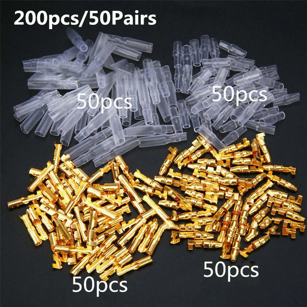 200x Connector Moto 3.9mm Male & 4.0mm Female Terminal Transparent Bullet Uninsulated W/ Sleeve Connectors Crimp
200x Connector Moto 3.9mm Male & 4.0mm Female Terminal Transparent Bullet Uninsulated W/ Sleeve Connectors Crimp