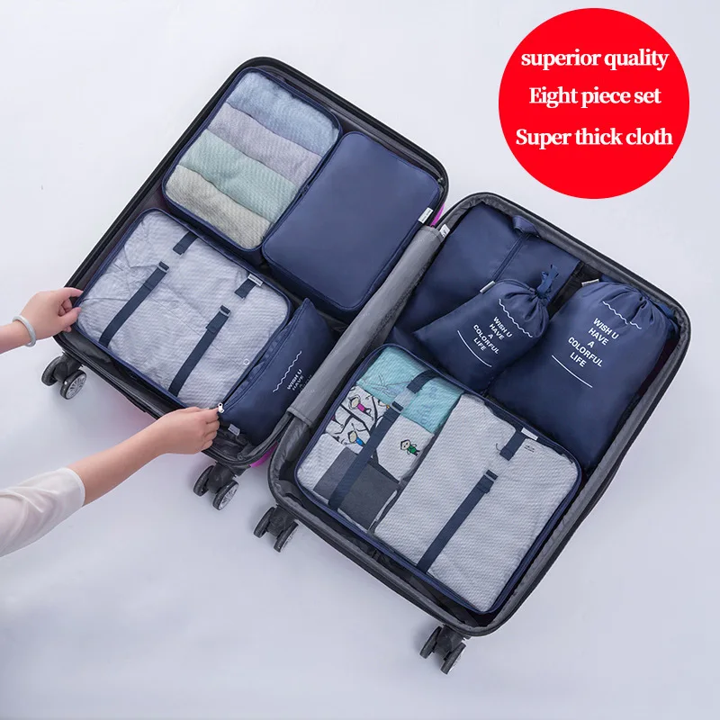 Travel Buggy Bag 8-Piece Set Travel Clothing Packing Bags Underwear Shoes and Bags Clothes Luggage Organizing Folders
Travel Buggy Bag 8-Piece Set Travel Clothing Packing Bags Underwear Shoes and Bags Clothes Luggage Organizing Folders