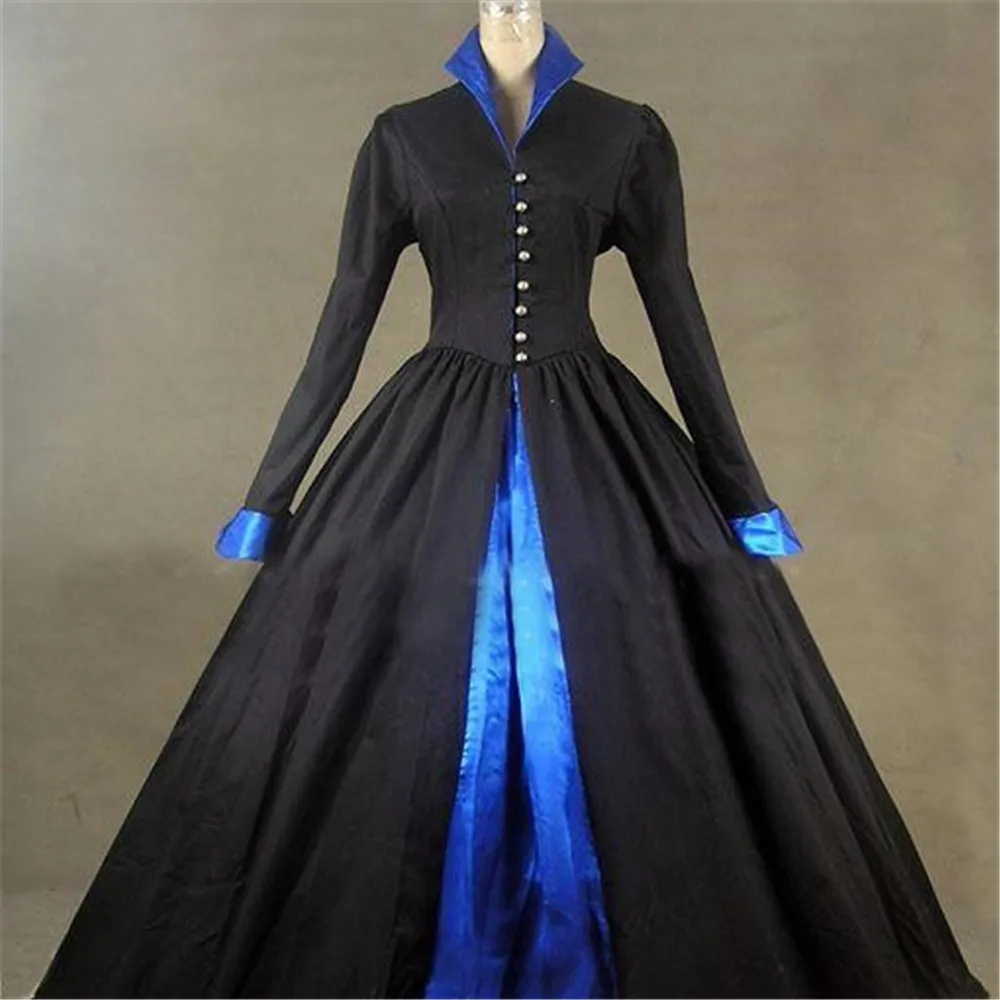 Rosetic Victorian Gothic Custom Party Dress Women Vintage Court Luxury Elegant Patchwork Blue Designer Evening Long Dresses 2022
Rosetic Victorian Gothic Custom Party Dress Women Vintage Court Luxury Elegant Patchwork Blue Designer Evening Long Dresses 2022