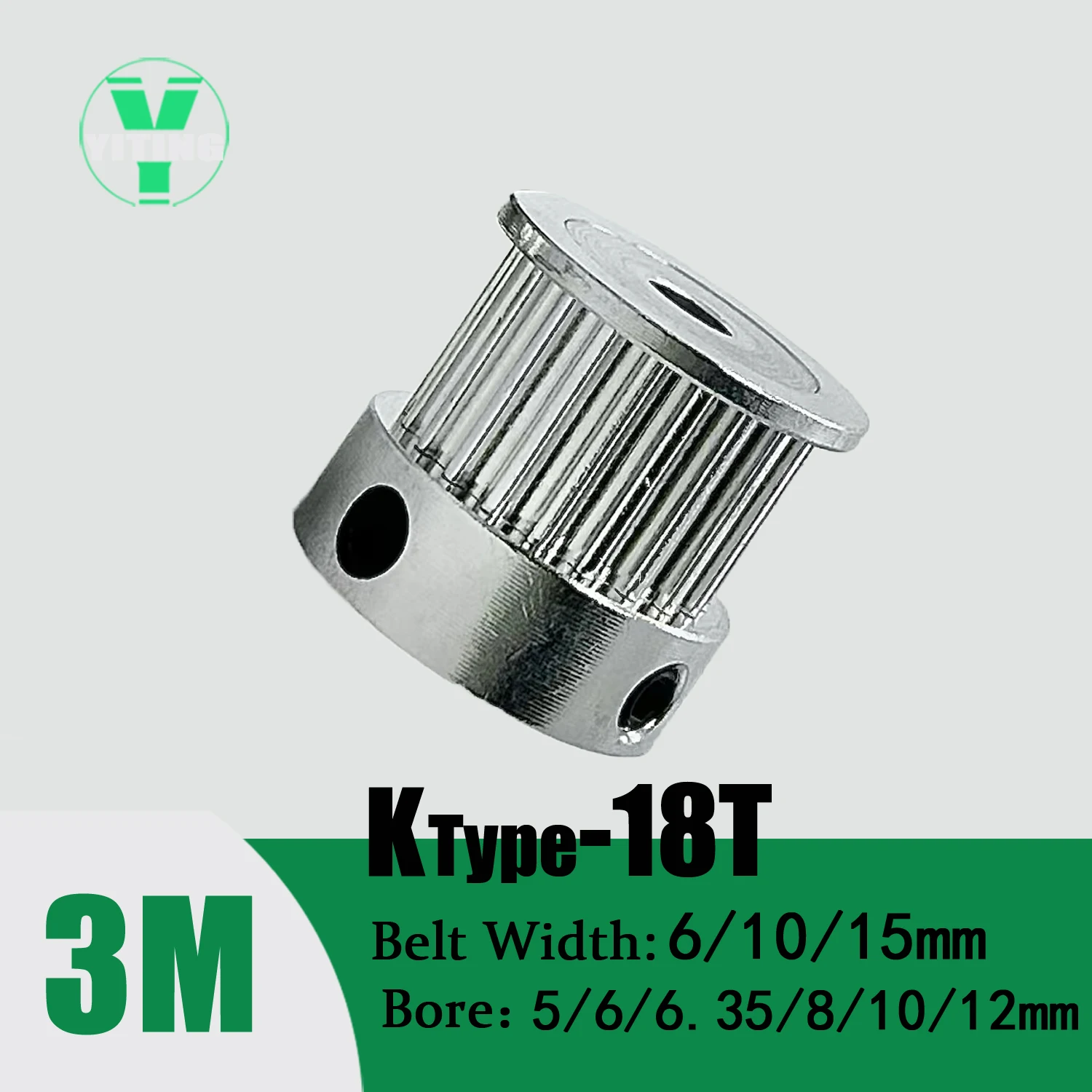Зубчатый шкив HTD3M с 18 зубцами, Ширина ремня 3 м, 6/10/15 мм, отверстие 5/6/6/8/10/12 мм, синхронное колесо 3 м, шаг зубцов 18T, ременной шкив 3 мм 
Зубчатый шкив HTD3M с 18 зубцами, Ширина ремня 3 м, 6/10/15 мм, отверстие 5/6/6/8/10/12 мм, синхронное колесо 3 м, шаг зубцов 18T, ременной шкив 3 мм