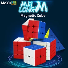 MoYu Meilong Magnetic 2x2 3x3 4x4 5x5 Magic Speed Cube Meilong 2M 3M 4M 5M Pyraminx M Fidget Toys Stress Reliever Toy