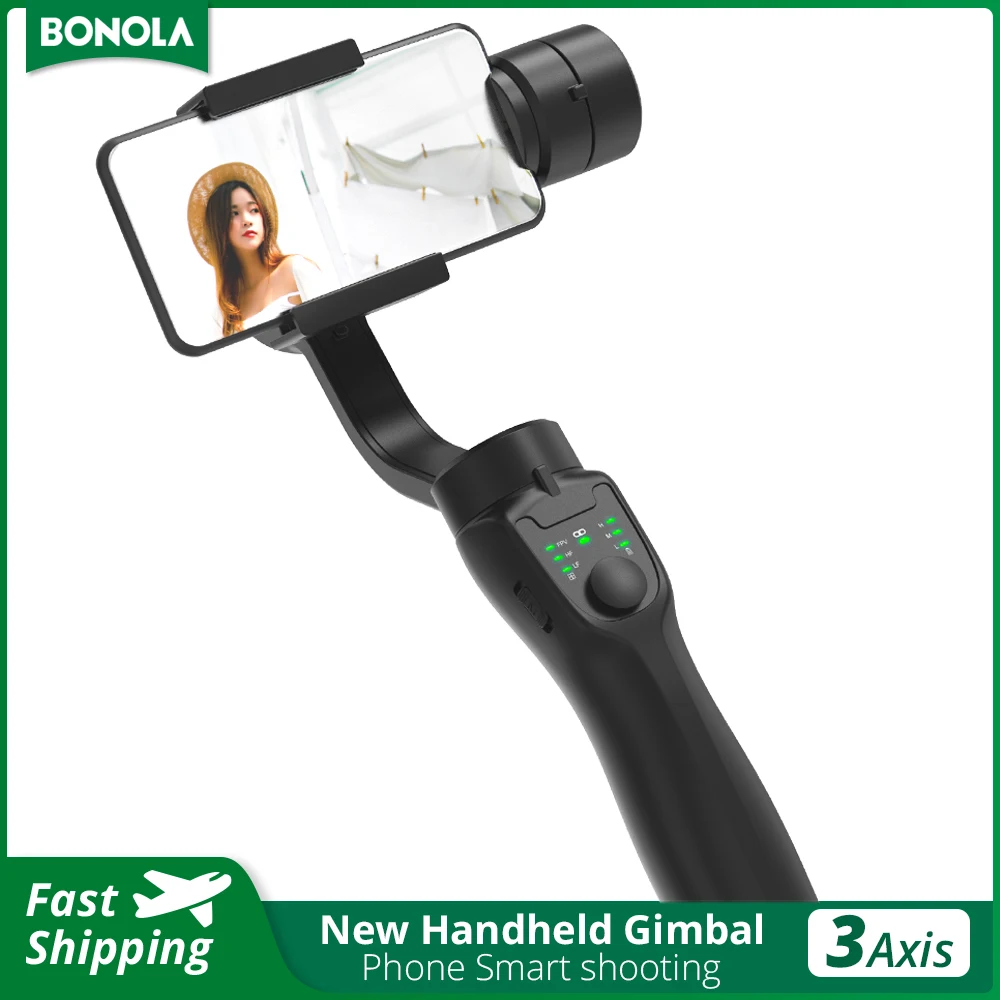 Bonola Handheld 3 Axis Gimbal for iPhone 13/Xiaomi 12 Smartphone Gimbal Stabilizer Tripods Anti-shake Video Record Vlog Gimbal
Bonola Handheld 3 Axis Gimbal for iPhone 13/Xiaomi 12 Smartphone Gimbal Stabilizer Tripods Anti-shake Video Record Vlog Gimbal