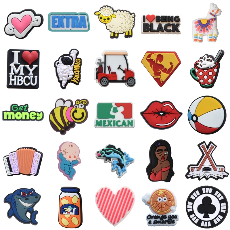 Men Shoe Charms Set Jeans Gifts Wholesale Bulk Boy Kids Packs Girl Decorations for Crocs Shoes Accessories Para Pins Women Charm
Men Shoe Charms Set Jeans Gifts Wholesale Bulk Boy Kids Packs Girl Decorations for Crocs Shoes Accessories Para Pins Women Charm