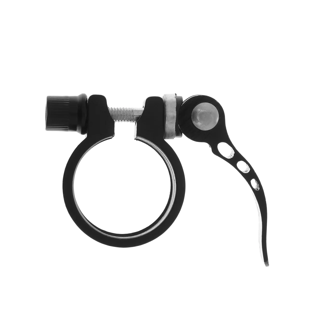 Bike Post Clamp Aluminum Alloy Black Cycling Quick Release Clip for Mountain Road Bike
Bike Post Clamp Aluminum Alloy Black Cycling Quick Release Clip for Mountain Road Bike
