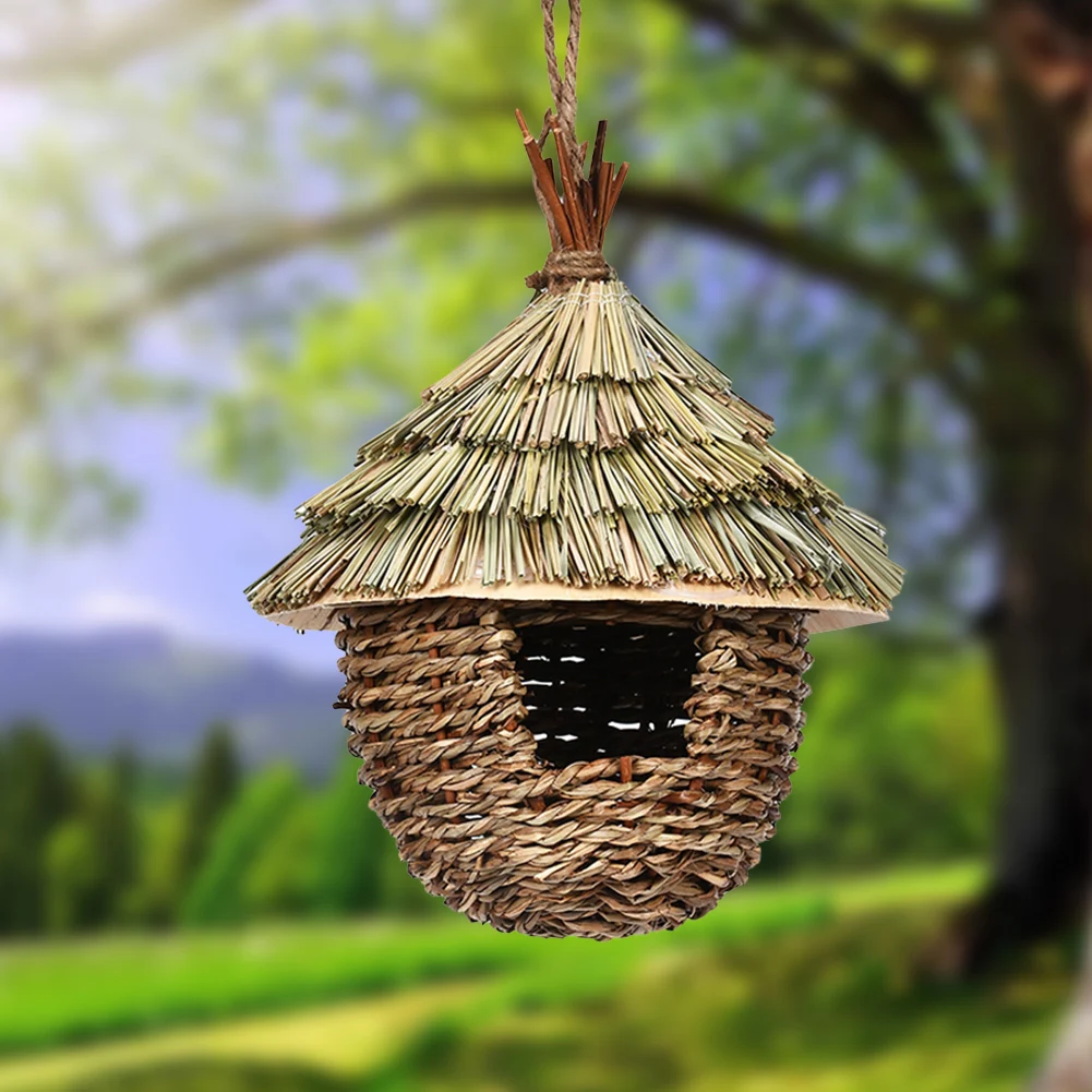 Bird Nest Outdoor Decor Hummingbird House Pet Bedroom Hanging Garden Straw Braid Eco Friendly Close To Nature Home Yard Decor
Bird Nest Outdoor Decor Hummingbird House Pet Bedroom Hanging Garden Straw Braid Eco Friendly Close To Nature Home Yard Decor