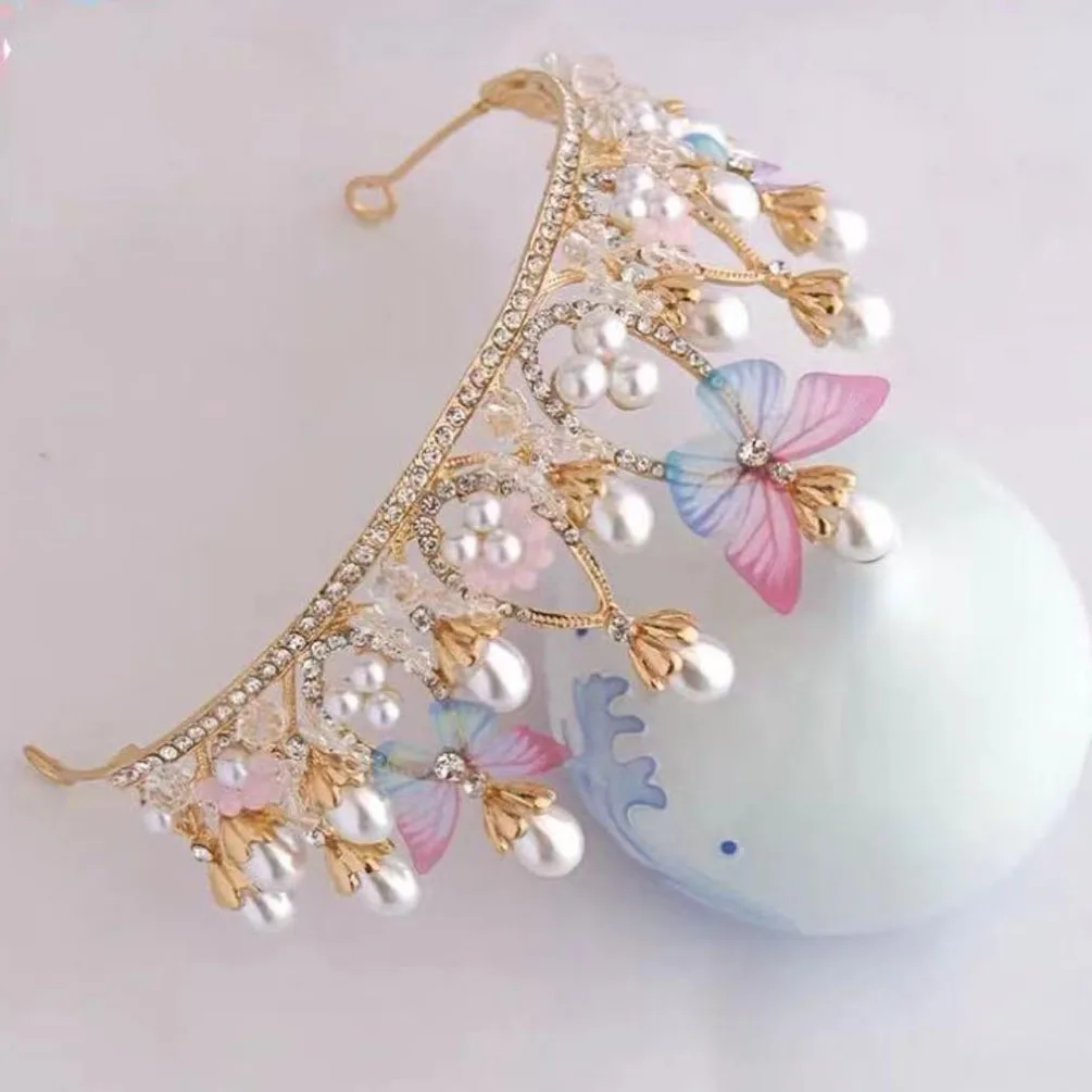 Model Catwalk Rhinestone Tiara Birthday Wedding Princess Crown Butterfly Tiaras for Girls Pearl Headband
Model Catwalk Rhinestone Tiara Birthday Wedding Princess Crown Butterfly Tiaras for Girls Pearl Headband