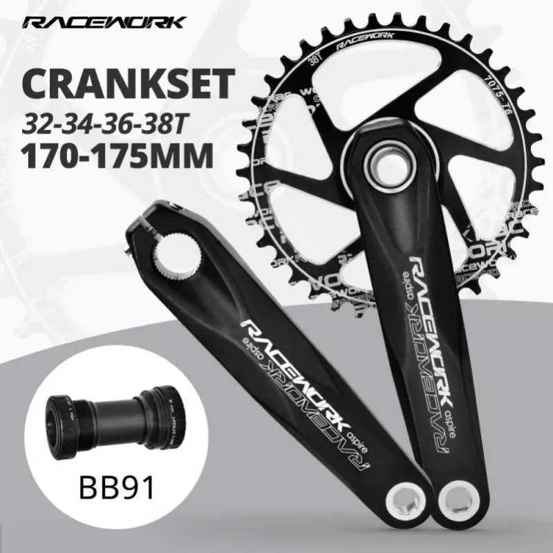 RACEWORK Bicycle Crank Chainring 104BCD MTB Bike Crank Aluminum Alloy with Bottom 175mm Crank Black 32T 34T 36T 38T Plate 2022
RACEWORK Bicycle Crank Chainring 104BCD MTB Bike Crank Aluminum Alloy with Bottom 175mm Crank Black 32T 34T 36T 38T Plate 2022