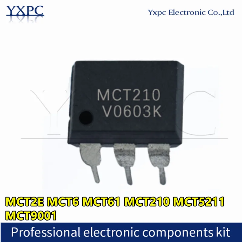10pcs MCT2E MCT2 MCT6 MCT61 MCT210 MCT5211 MCT9001 DIP PHOTOCOUPLER IC