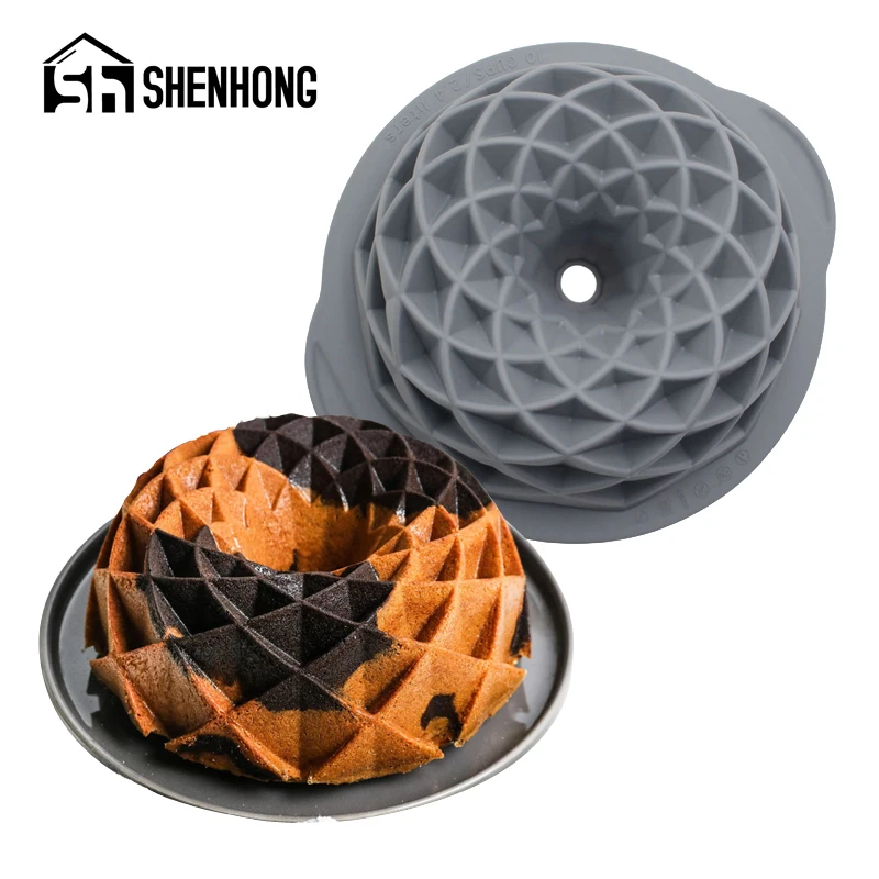SHENHONG Bundt силиконовые формы для торта, потрясающие бриллиантовые формы для выпечки тортов, кухонная посуда для выпечки
SHENHONG Bundt силиконовые формы для торта, потрясающие бриллиантовые формы для выпечки тортов, кухонная посуда для выпечки