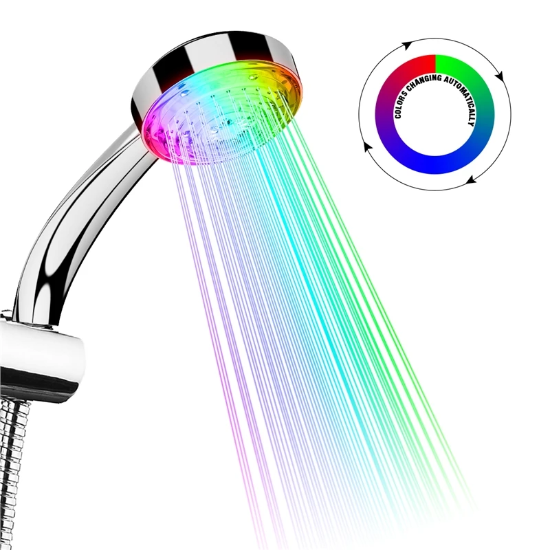 Color Changing Shower Head Led Light Glowing Automatic 7 Color Changing Automatic Handheld Water Saving Shower Bathroom Decor
Color Changing Shower Head Led Light Glowing Automatic 7 Color Changing Automatic Handheld Water Saving Shower Bathroom Decor