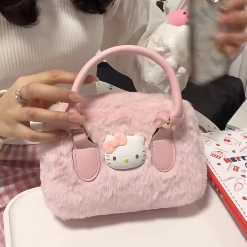 Kawaii Sanrio Anime Hello Kitty Cute Cartoon Winter Plush Casual One Shoulder Crossbody Bag Handbag Gifts for Girls
Kawaii Sanrio Anime Hello Kitty Cute Cartoon Winter Plush Casual One Shoulder Crossbody Bag Handbag Gifts for Girls