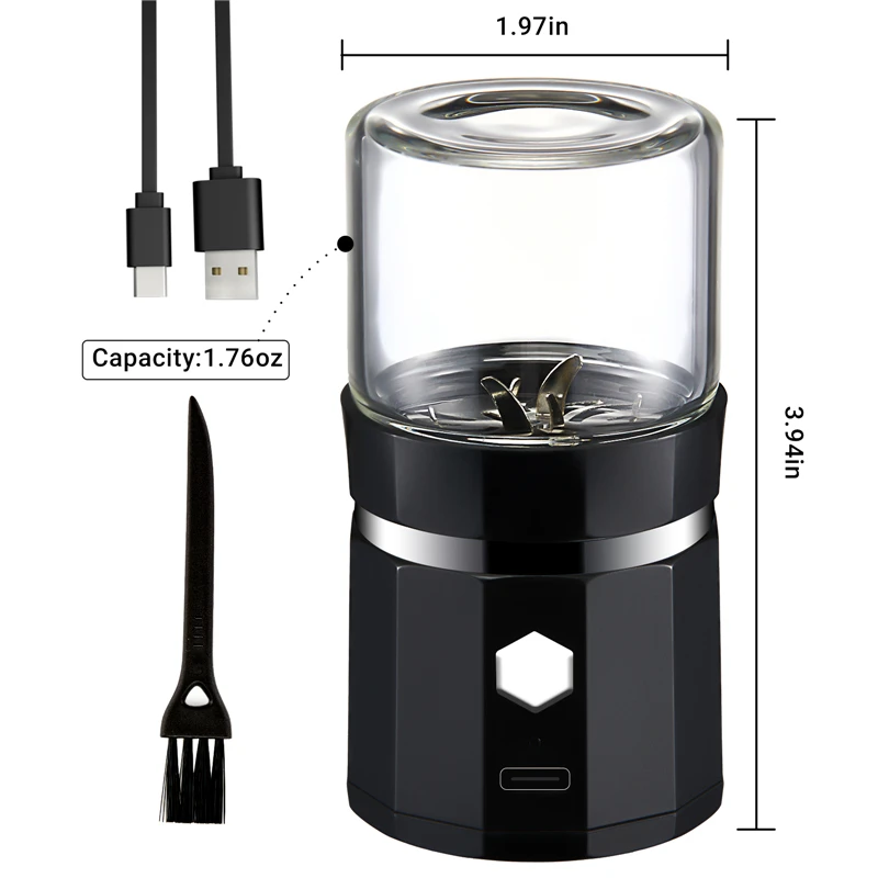 SOVIDER Mini-Type Vanilla Grinder Electric Grinder USB Rechargeable Mill One-Button Operation for Herb Tea Rosemary Coffee Thyme
SOVIDER Mini-Type Vanilla Grinder Electric Grinder USB Rechargeable Mill One-Button Operation for Herb Tea Rosemary Coffee Thyme