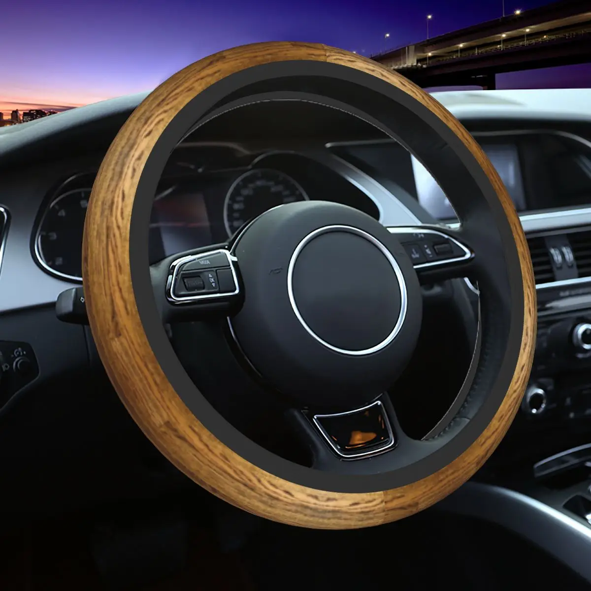 Wood Grain Texture Steering Wheel Covers Universal 14.5-15 Inch Women Men Anti-Slip Steering Wheel Protector Car Accessories
Wood Grain Texture Steering Wheel Covers Universal 14.5-15 Inch Women Men Anti-Slip Steering Wheel Protector Car Accessories