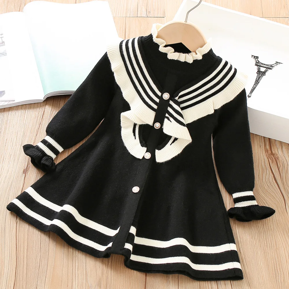 Girls Sweater Dress Korean Sweater Dress Autumn Winter Warm Knitted Long Sleeves Fashion Casual Dress Princess Party Clothes
Girls Sweater Dress Korean Sweater Dress Autumn Winter Warm Knitted Long Sleeves Fashion Casual Dress Princess Party Clothes