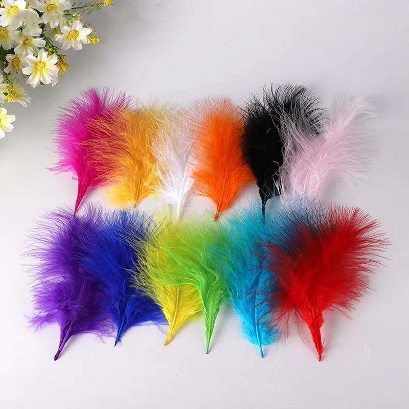 50Pcs Marabou Turkey Feathers DIY Wedding Clothes Decoration Jewelry Making Sewing Accessory Natural Plumes For Crafts 10-18CM
50Pcs Marabou Turkey Feathers DIY Wedding Clothes Decoration Jewelry Making Sewing Accessory Natural Plumes For Crafts 10-18CM